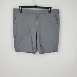 APT. 9 Premier Flex Mens Flat Front Gray  Shorts Size 38